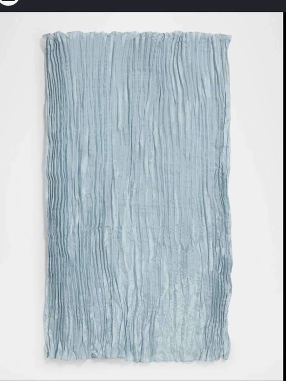 Eileen Fisher Pale Aqua Lightweight Scarf 100 silk Crushed Lightweight Silk Scar